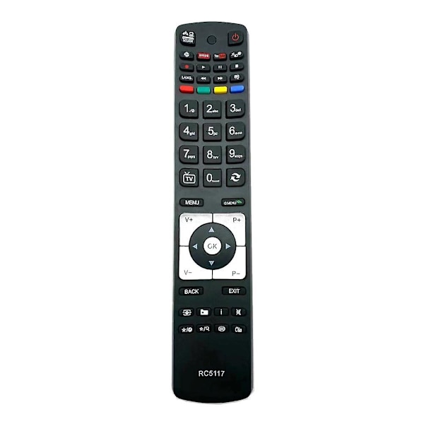 Rc5117 Rc5118 Rc5118f Fjärrkontroll för LED LCD 3D HD Intelligent Operation Finlux 42flhk242bhcdn Fin32basebk Fin40basebk Fin48smartbk