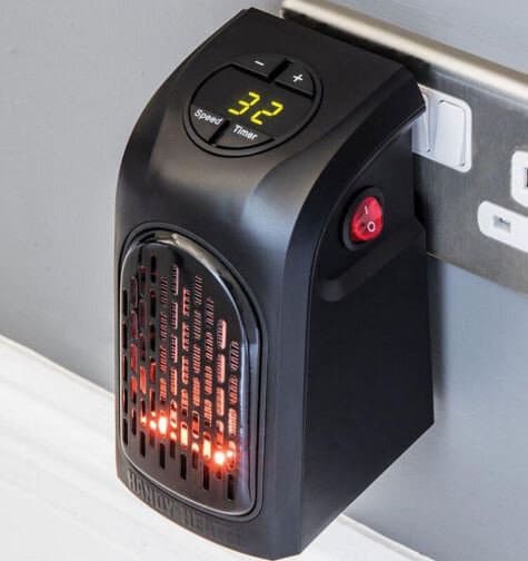Elektrisk mini varmeblæser 220V, 370W
