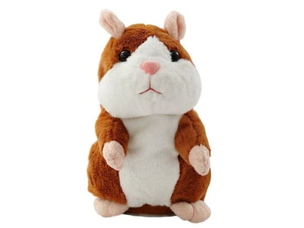 Pehmeä puhuva hamsterilelu, ruskea