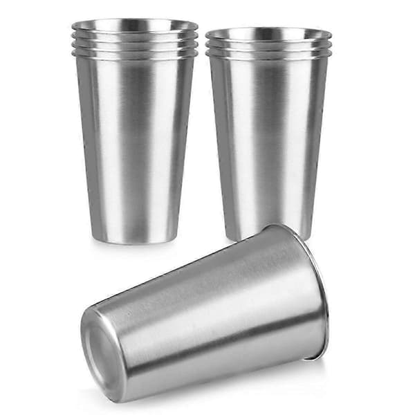 8-pakning 47 cl rustfrie stålkopper, rustfri ståkopp, drikkekopp, vannkopp, stablebar, gjenbrukbar