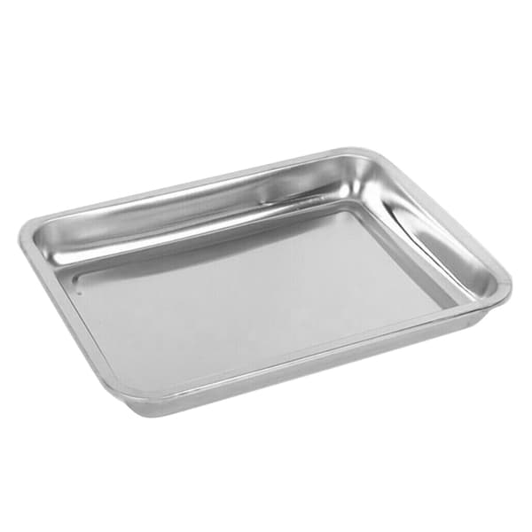 Rektangulær Grill Bakeplate Panne i Rustfritt Stål Kjøkkenutstyr