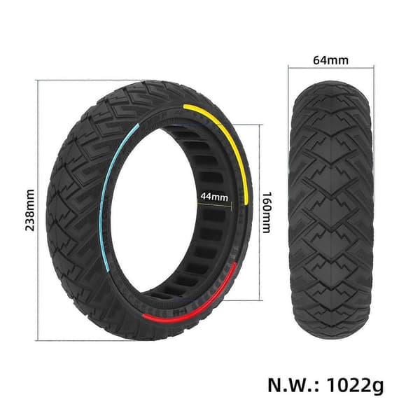 Ninebot Max G2 G65 Scooter med ULP Solid Däck 60/65-6.9 Offroad Solid Däck