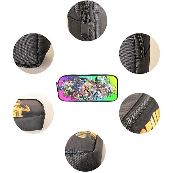 3-pack Pokémon Skolväska Pikachu Ryggsäck Polyester Bekväm Lätt Barnväska