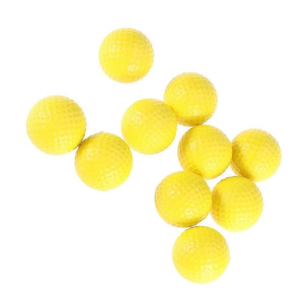10 st Mini Golfbollar Träningsbollar Utomhusbollar Utrustning Luftflödesbollar Plastbollar