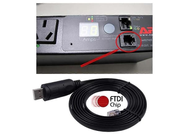 USB til RJ12 6P6C RS232 FT232RL Seriel Konverter APC PDU Kabel til APC UPS 940-0144