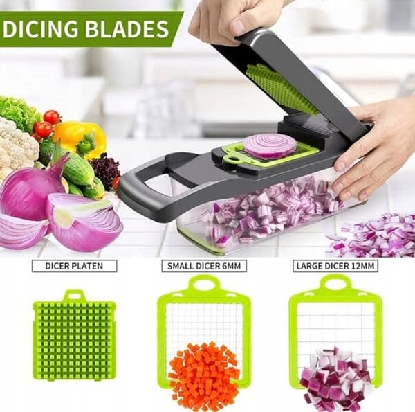Dicer ProTone 14in1 grönsaksskärare, 12 delar