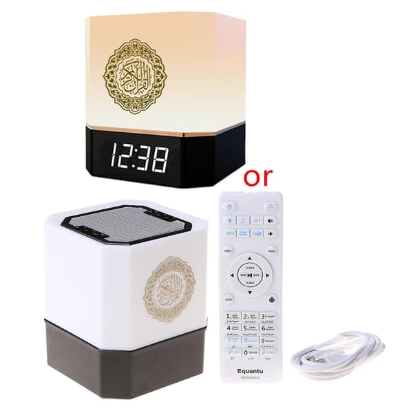 Bluetooth-kompatibel Koranspeaker med LED-nattslys for smart app-kontroll av Azan