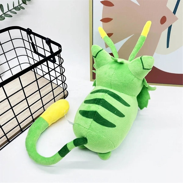 Gnarpy Plysjleketøy Grønn Katt Kosedyr Relatert Myk Dukke Gnarpy Oppdager Internett Tegneserie