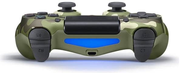 Games World PS4 Doubleshock 4 V2 trådlös spelkontroll, kamouflage grön, för PS4 / PS5 / Android / iOS