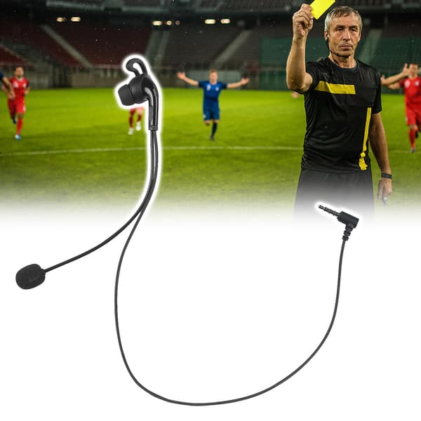 Ejeas Dommerheadset, In-ear Hodetelefon med Mikrofon Erstatning for V6 Pro/ V6c/ V4 Plus/ V4c Plus/ Fbim Intercom