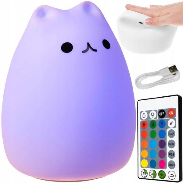 Barnbordslampa katt