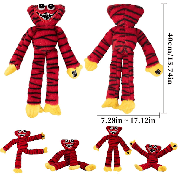 Huggy-wuggy Plyschleksaker, Poppy-playtime Huggy-wuggy Födelsedagspresenter, Skräckplyschleksak Halloween, Mjukt Gosedjur Plyschdocka För Flickor, Pojkar Red