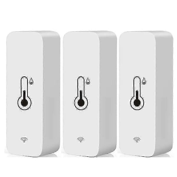 3x Tuya Wifi Temperatur- og Fugtighedssensor Indendørs Termometer Hygrometer