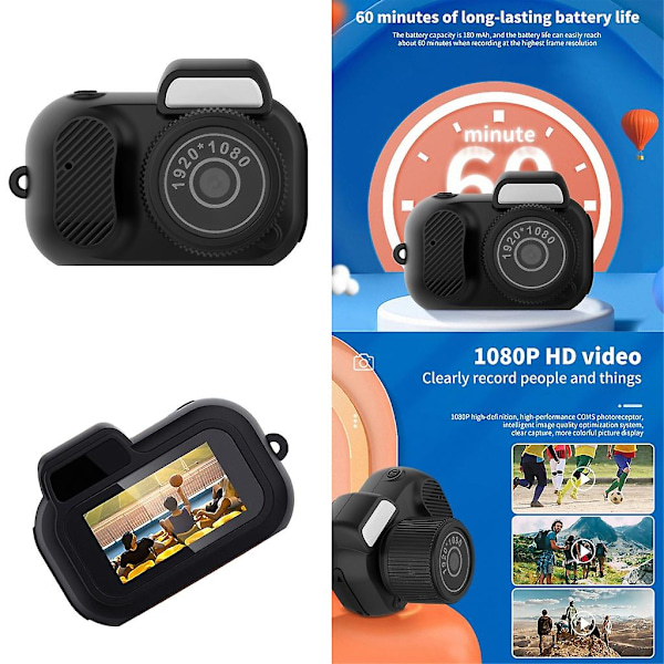 Portabel Minikamera Liten och Kraftfull Videorekordare 0.96 tum Display