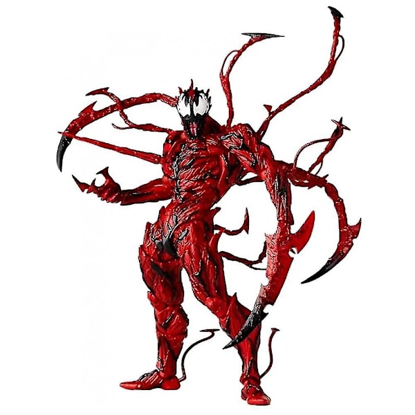 Carnage Actionfigur, Röd Venom Leksak, 18 cm Carnage Actionfigur Samlarobjekt Anime Staty Leksak för Barn och Vuxna