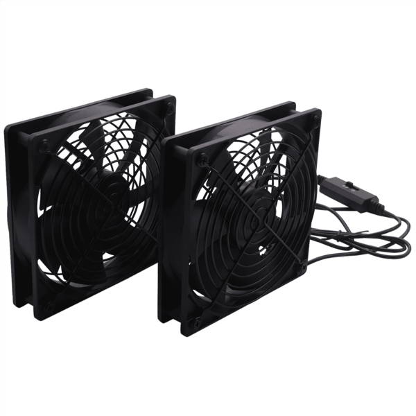 120 mm 5V USB-drevne pc-routerblæsere med hastighedsregulator, høj luftstrømskøleblæser til routertilstand