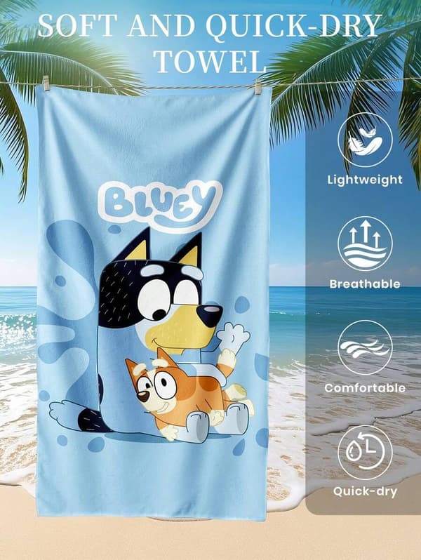 Bluey ja Bingo pyyhe- ja kylpylelusetti