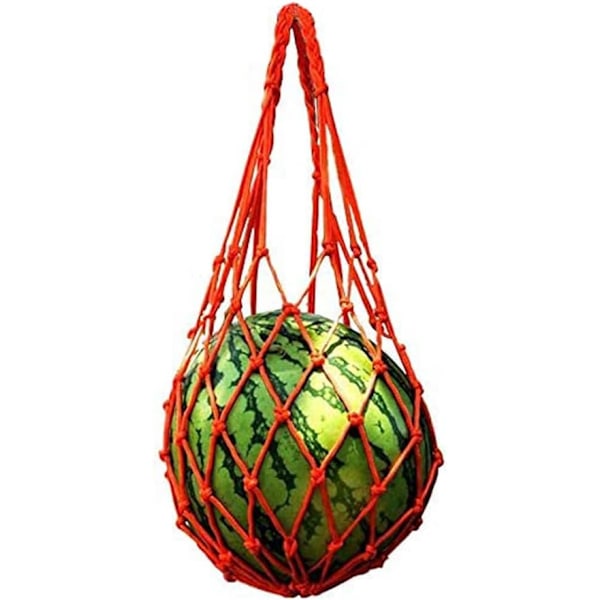 Melonhängmattor, 5-pack nät för meloner, perfekt för att odla cantaloupe, vattenmelon i vertikal trädgård (Orange)