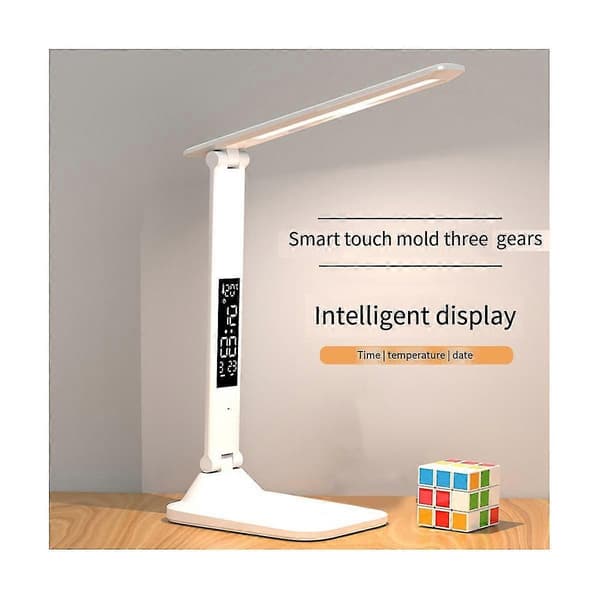 30 LED Square Desk Lamp with Personalized Lighting Simple Reading Table Lamp 2000 mAh Rechargeable Bedside Lamp