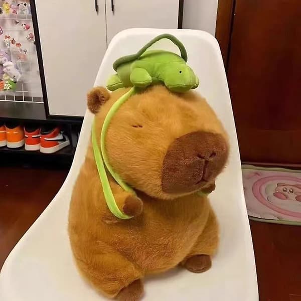 Capybara Plys Simulation Capibara Anime Fluffy Legetøj Internet Kendis Sød L