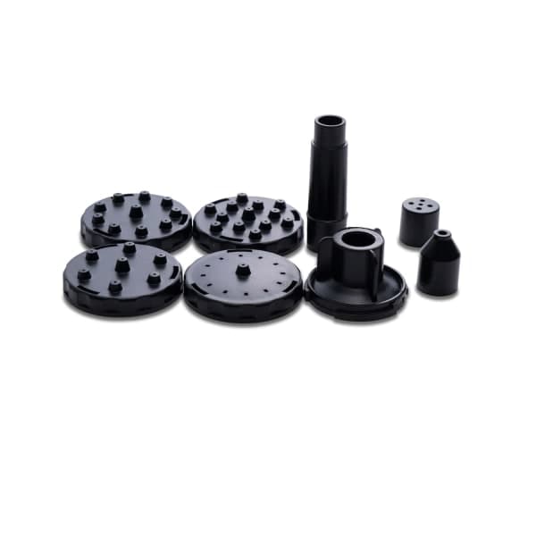 Solcellsdriven fontän / Vattenfontän med solcell - 16 cm Svart