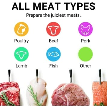 2025 Trådløst Grilltermometer, Frituretermometer