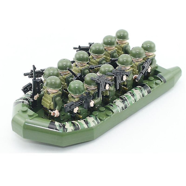 Polis Byggklossar Militär Serie Pojkar Specialpolis Minifigur Wwii Specialstyrkor