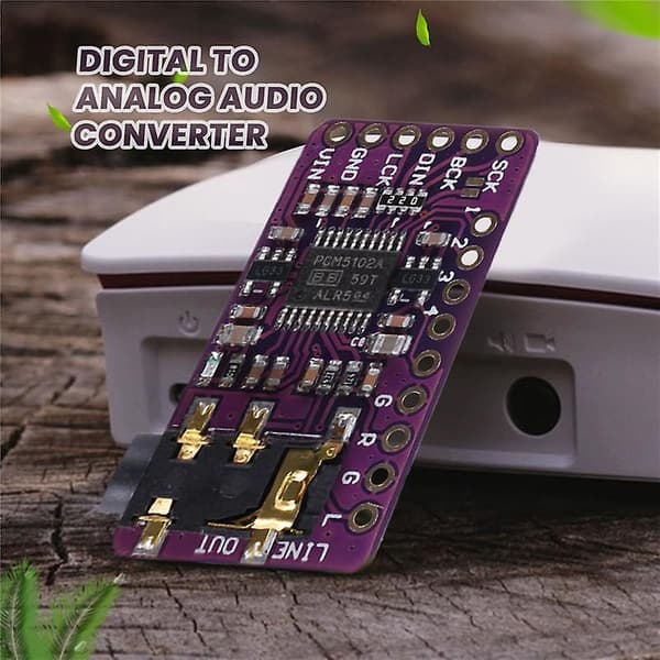 Pcm5102 I2s Iis Digital Audio Dac Dekodermodul Stereo Dac Digital-til-analog Konverter Stemmemodul