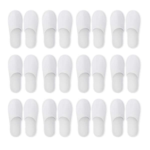 Engångstofflor, vita 12PCS