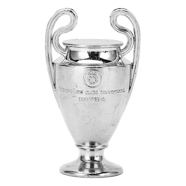 4 cm Mini Champions League-trofé - Fotbollscup i metall för heminredning och fans