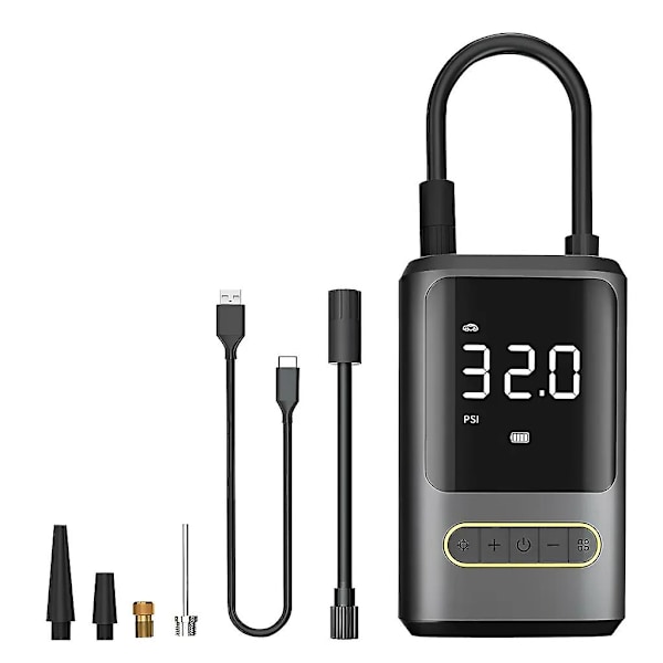Elektrisk Luftpump med 4000mAh Batteri, 150PSI Portabel Kompressor
