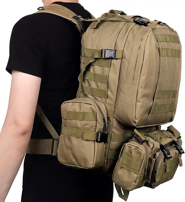 Turistsekk, 45 L Black