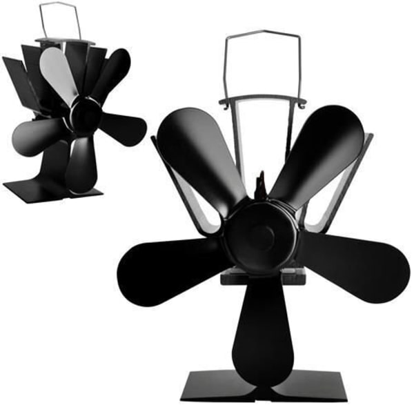 5-bladet pejsventilator