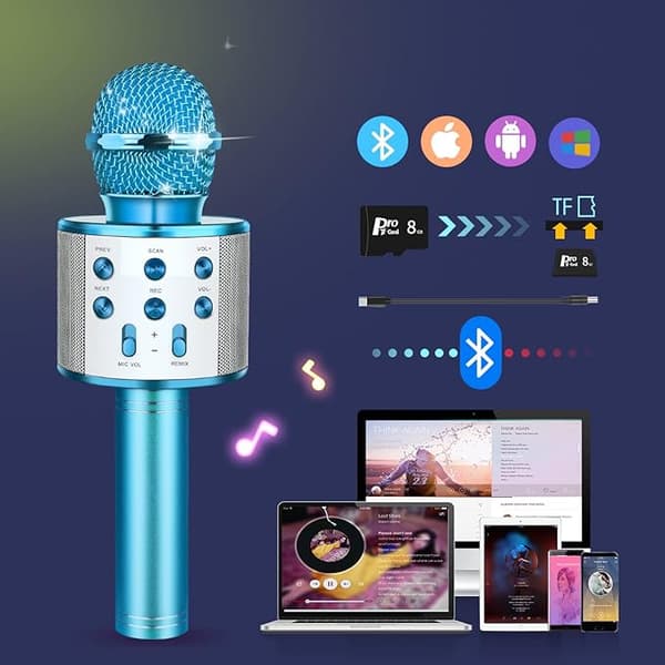 Lasten laulava mikrofoni, langaton Bluetooth-karaokemikrofoni