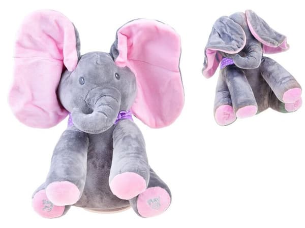 Syngende elefant, rosa