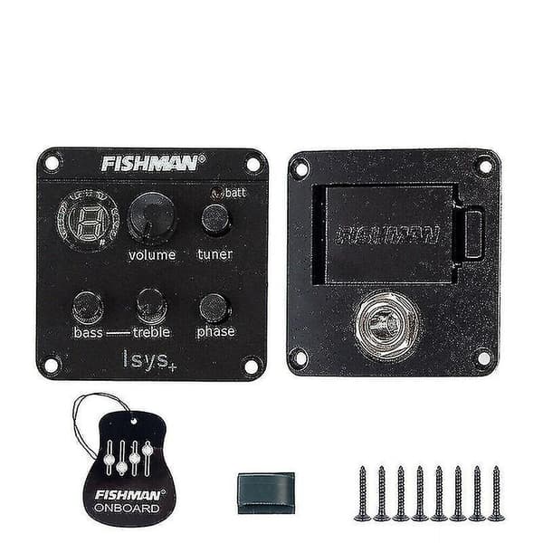 Fishman Eq Stämapparat Piezo Mic Presys Blend Akustisk Gitarr Pickup Förförstärkare