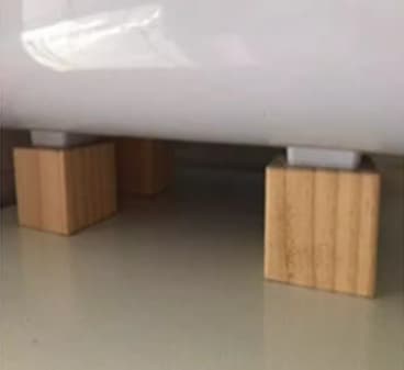 4 st Kaffebordsben Skrivbordsben Bordsben Skåpsben Möbelben Möbelstöd Beige