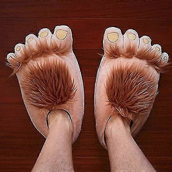 Lyxiga Hobbit-Tofflor för Vuxna - Halvlingsplyscha Skor för Komfort och Cosplay Yellow