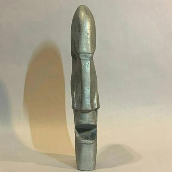 2X Division Bell Head Statue Creative Resin Statue Decorative Division Bell Head Sculpture
