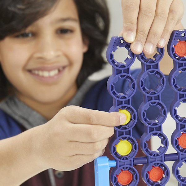 Connect 4 Spin Spillsett Tradisjonelt Familiemoro Brettspill Strategispill For Barn
