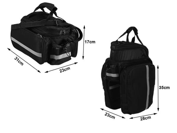 0,00 kg Cykeltaske, sort