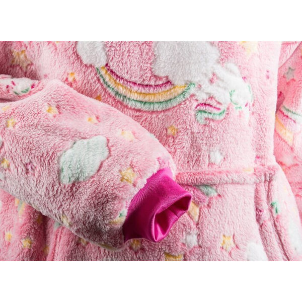Børne selvlysende trøje, pink