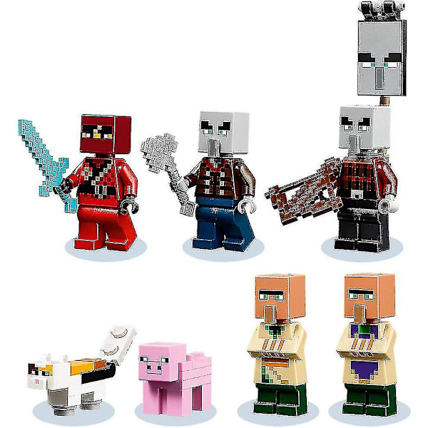 Sx1044 598 delar The Illager Raid Byggset Minecraft Min Värld Serie