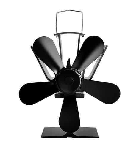 5-bladet pejsventilator