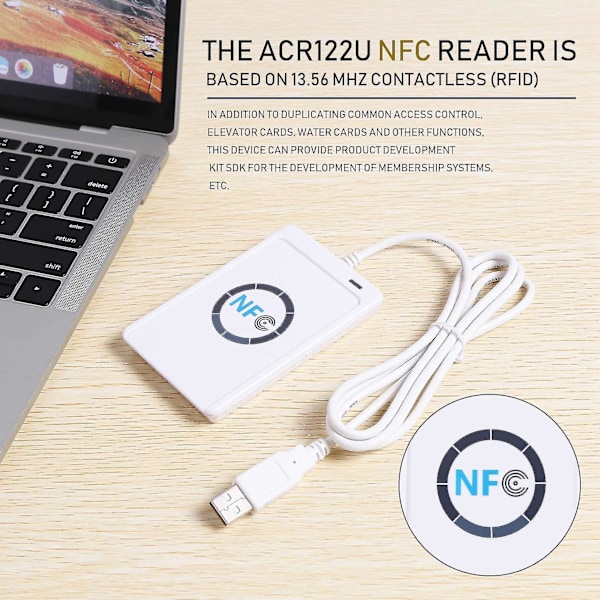 USB NFC-kortläsare/skrivare ACR122U-A9 Kina Kontaktlös RFID-kortläsare Windows Trådlös NFC-läsare