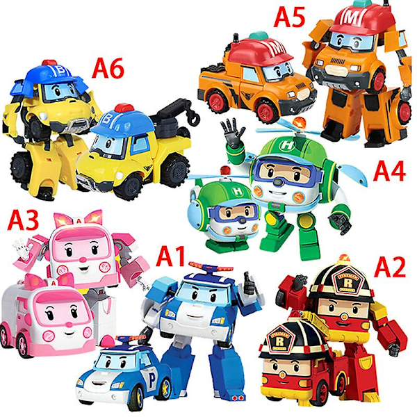 Robocar Poli Robot Transform Bil Baby Barn Biler Lekegave A4