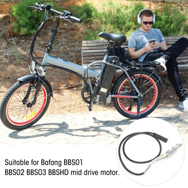 BAFANG BBS01 BBS02 BBS03 BBSHD Mid Drive Motor Kit USB Programmeringskabel til Elcykel