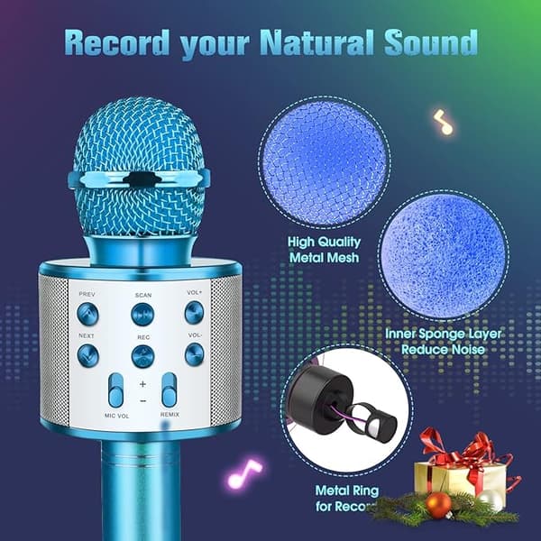 Lasten laulava mikrofoni, langaton Bluetooth-karaokemikrofoni