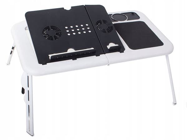 Vikbart laptopbord, grå
