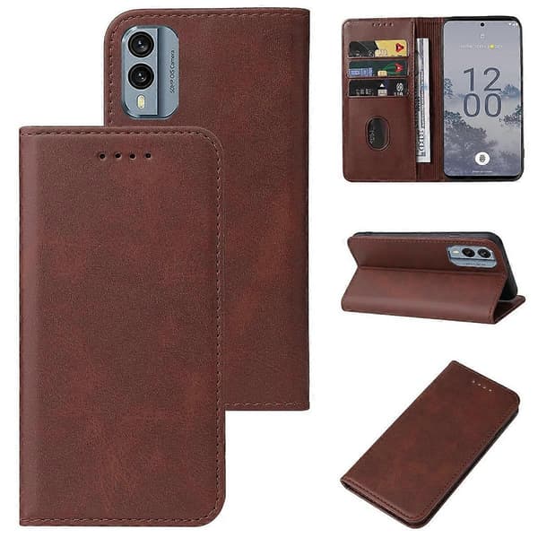 Læder Telefon Cover Til Nokia C21 Plus